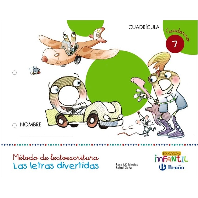 Las letras divertidas Cuadrícula Cuaderno 7