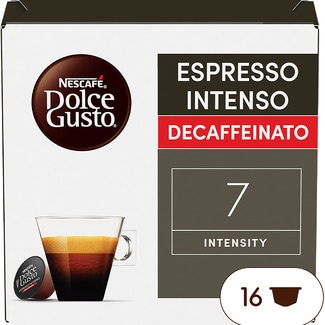 NESCAFE DOLCE GUSTO café espresso intenso descafeinado intensidad 7 estuche 16 cápsulas