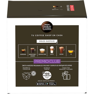 Café espresso intenso descafeinado intensidad 7 estuche 16 cápsulas - Nescafe Dolce Gusto