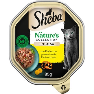 SHEBA wet food for adult cats with chicken and pepper tub 85 g