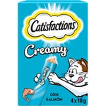 liquid adult cat snack with salmon 4 container 10 g