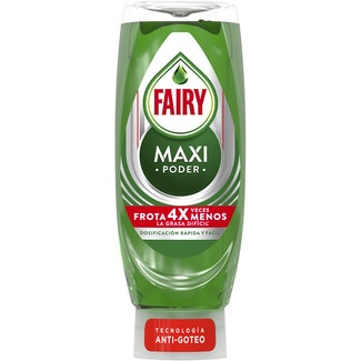 Lavavajillas a mano concentrado Maxi Poder tecnología anti-goteo FAIRY