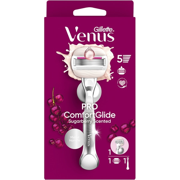 Comfortglide Sugarberry Rasierer Behälter 1 Einheit + 2 Nachfüllpackungen