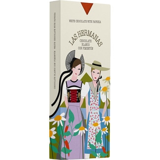 LAS HERMANAS chocolate blanco con pimentón tableta 80 g