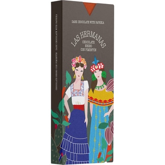 LAS HERMANAS chocolate negro con pimentón tableta 80 g