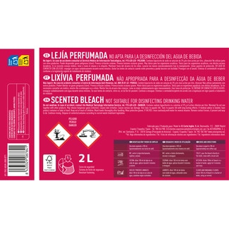 EL CORTE INGLES lejía perfumada botella 2 l