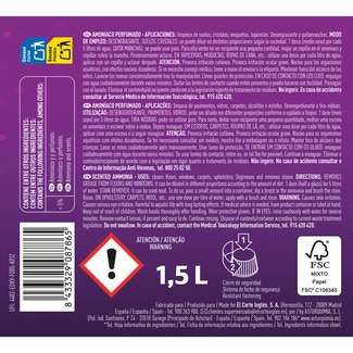 EL CORTE INGLES amoniaco perfumado botella 1,5 l