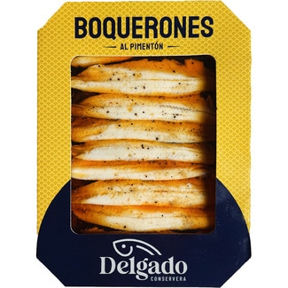 DELGADO Anchovies in vinegar with paprika tray 80 g