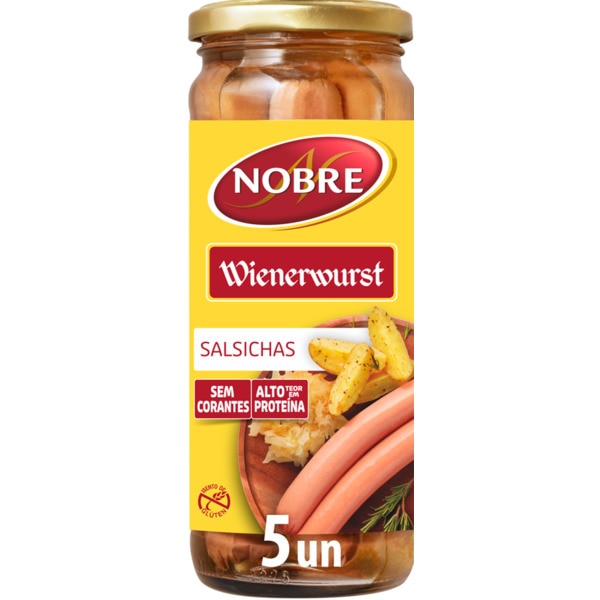 Salsichas Wienerwurst Pack 5 frasco 220 g