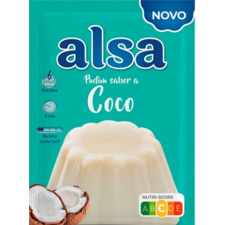 Alsa Gelatina 0% Ananás e Coco embalagem 42 g