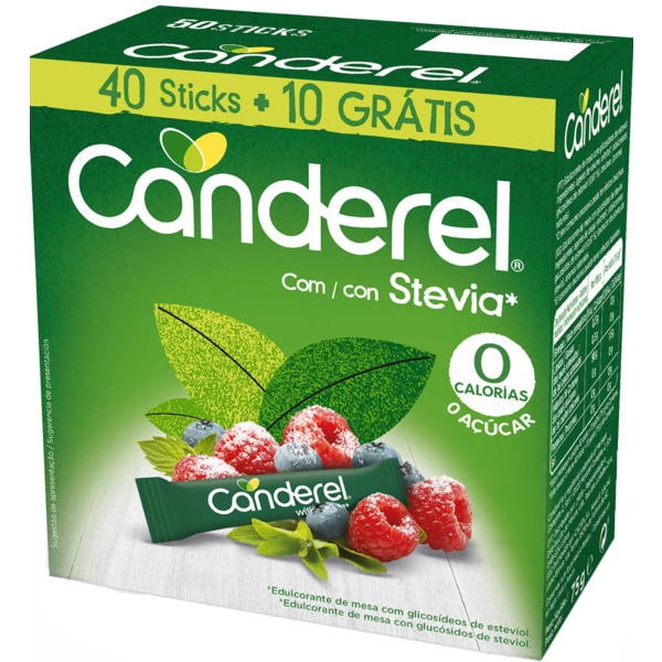 com Stevia embalagem 50 unidades