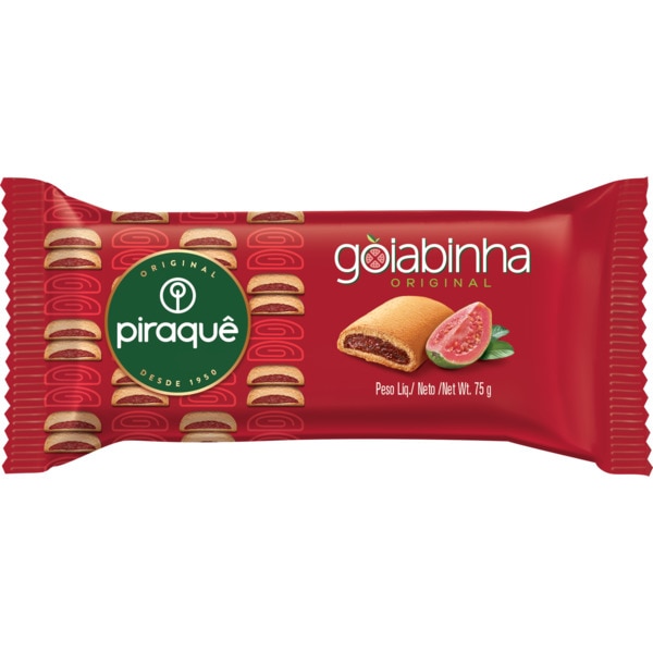 Biscoito Roladinho de Goiabada embalagem 75 g