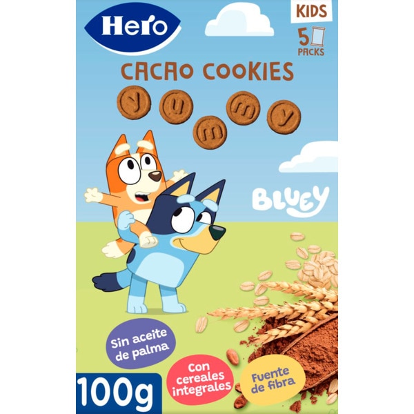 Solo Snack Bluey Cacau Cookies embalagem 100 g