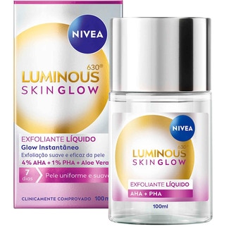 Nivea Exfoliante Líquido Luminous 630 Instant Glow embalagem 100 ml