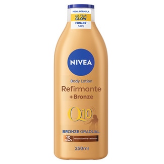 Nivea Loção Reafirmante Bronze Q10 embalagem 250 ml