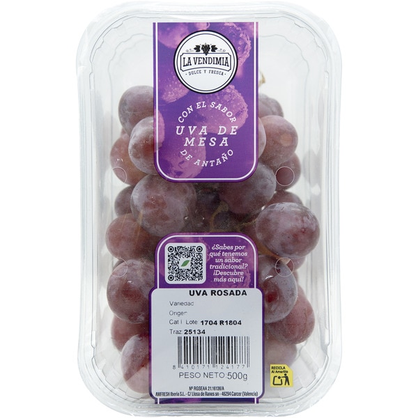 rosé Tafeltrauben mit Kernen Becher 500 g