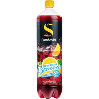 SANDEVID tinto de verano ligerissimo al limón sin azúcares añadidos bottle 1,5 l
