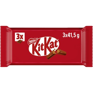 NESTLE KIT KAT Milk chocolate coated biscuit bars container 3 units