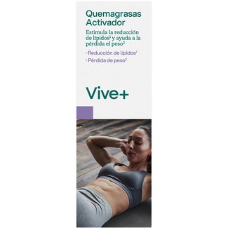 Quemagrasas con guaraná sin gluten envase 40 cápsulas - Vive+