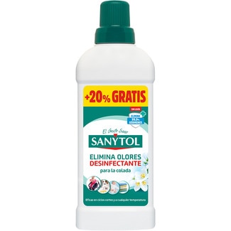 SANYTOL aditivo desinfectante de ropa aroma a ropa fresca sin lejía botella 500 ml