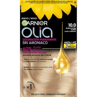GARNIER OLIA tinte Rubio Extra Claro nº 10.0 coloración permanente con aceites florales naturales caja 1 unidad