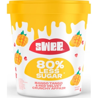 Swee Gelado Vegetal Mango Tango & Red Velvet Crunchy Affair embalagem 450 ml