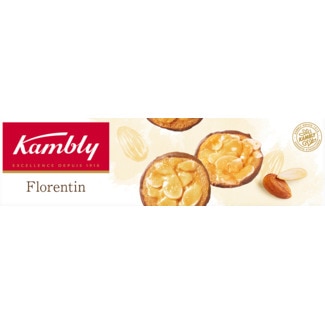 Kambly Bolachas Florentin Caramelizadas com Amêndoas embalagem 100 g
