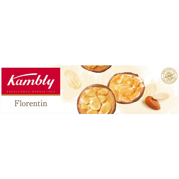 Bolachas Florentin Caramelizadas com Amêndoas embalagem 100 g