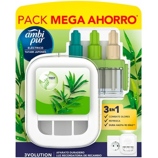 Ambipur Ambientador Elétrico 3volution Tatâmi do Japão embalagem 20 ml