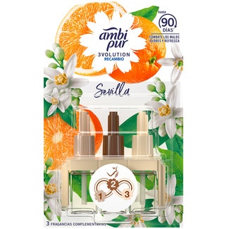 Ambipur Ambientador Recarga Elétrico 3volution Sevilha embalagem 20 ml