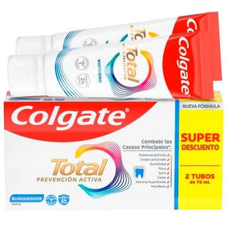 Colgate Pasta de Dentes Proteção Total Branqueadora pack 2 unidades