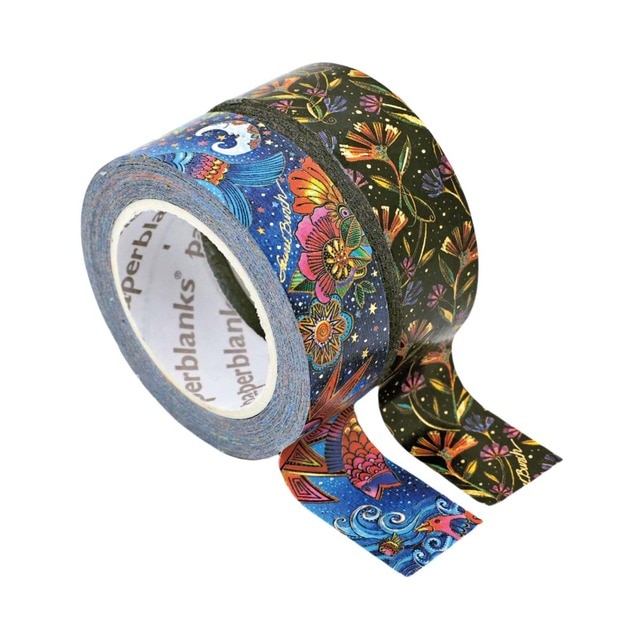Washi Tape en pack de 2uds Magia Celeste/Flores Silvestres (1ud. por estampado (15mmx10m)).