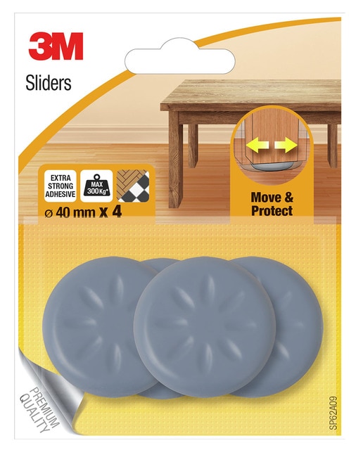 Patín Deslizante Adhesivo Ø 40 mm - 4 Uds