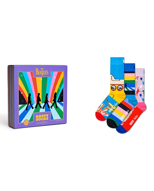 Pack 3 calcetines set de regalo The Beatles x Happy Socks