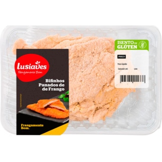 Lusiaves Frango Panado Peso Aproximado por cuvete 500 g
