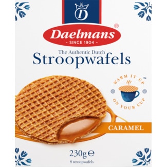 Daelmans Wafer com Calda de Caramelo embalagem 230 g