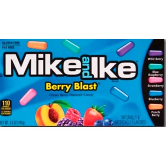 Mike & Ike Rebuçados Berry Blast embalagem 120 g