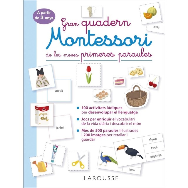 Gran quadern Montessori de les meves primeres paraules (Tapa blanda)