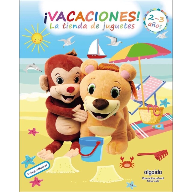 Cuaderno de Vacaciones. La tienda de juguetes 2-3 años