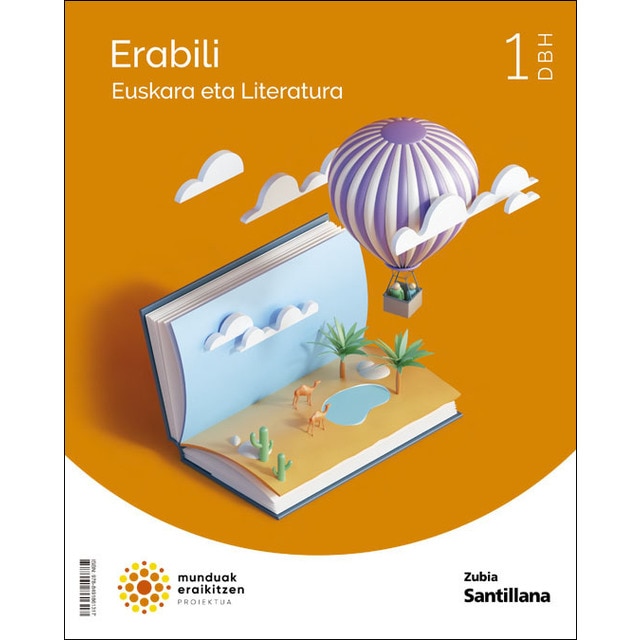 EUSKARA ETA LITERATURA ERABILI 1 DBH MUNDUAK ERAIKITZEN (Tapa blanda)