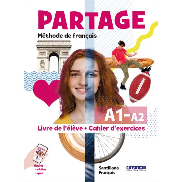 PARTAGE A1/A2 LIVRE+CAHIER (Tapa blanda)