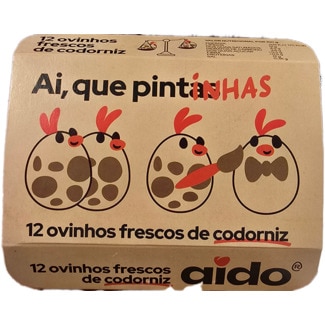 Casa do Aido Ovos Frescos de Cordoniz embalagem 12 unidades
