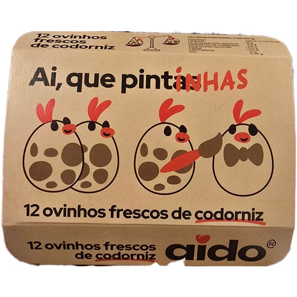 Ovos Frescos de Cordoniz embalagem 12 unidades