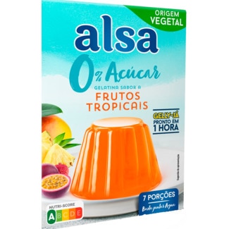 Alsa Gelatina  0% Frutos Tropicais embalagem 42 g