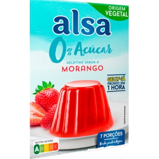 Alsa Gelatina 0% Morango embalagem 42 g