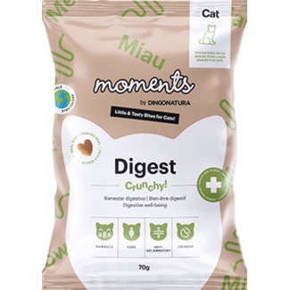 Moment's Snacks para Gato Bem Estar Digestivo embalagem 70 g