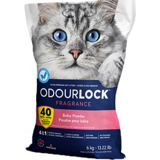 Odourlock Areia para Gato Baby Power embalagem 6 kg