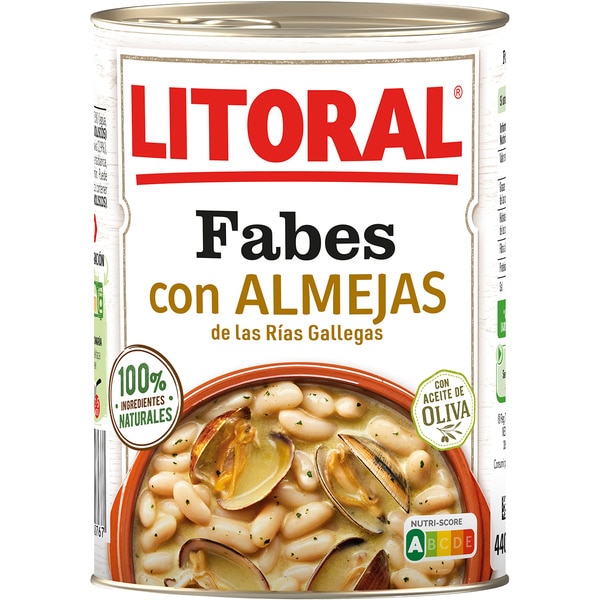 Fabes-Bohnen mit Venusmuscheln glutenfrei Dose 440 g