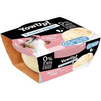 YOWUP snacks para perros adultos yogur helado pastel de bacon tarrina 110 g