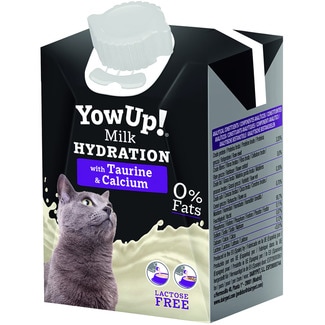 YOWUP leche sin lactosa para gatos con taurina y calcio brik 200 ml